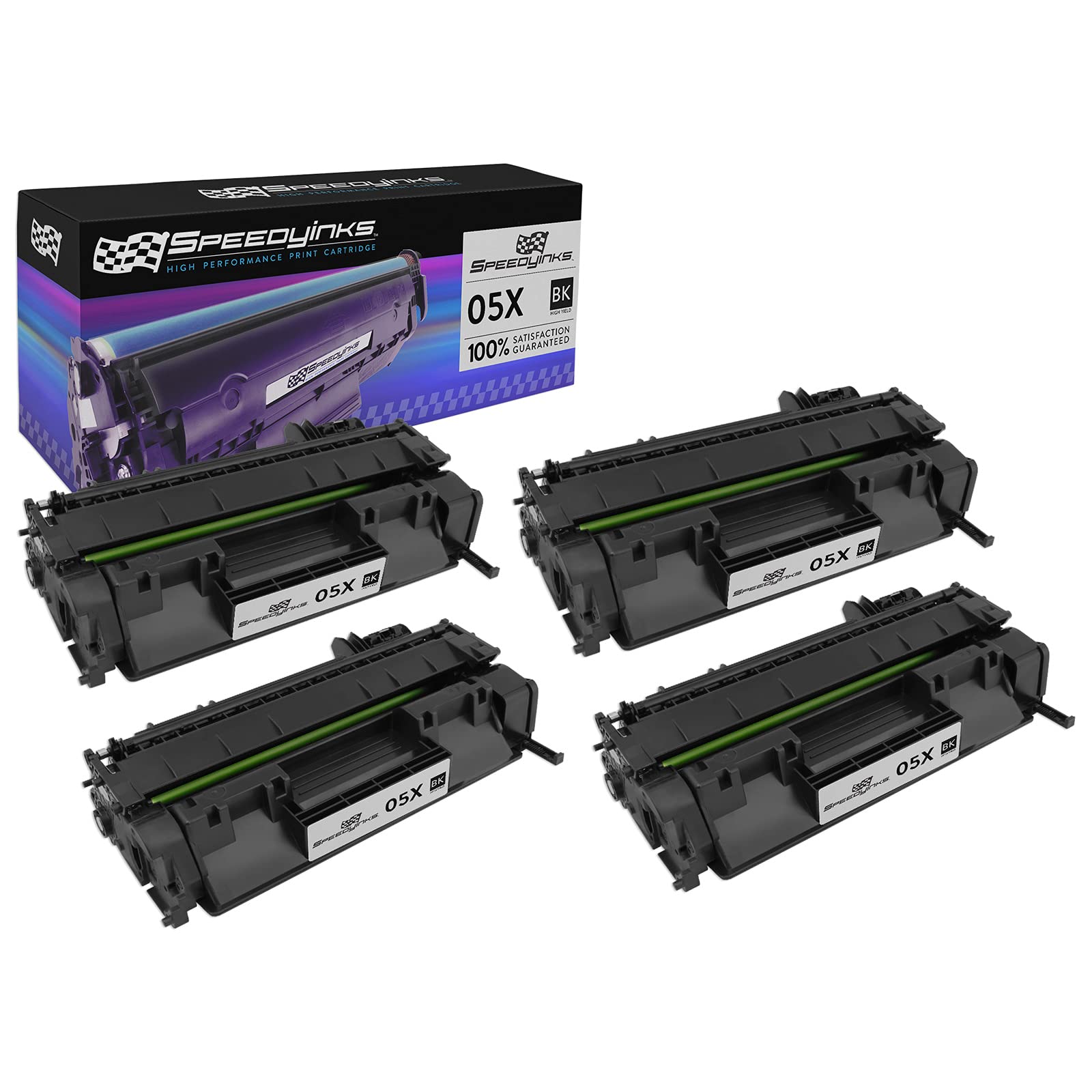 SPEEDYINKS Toner Cartridge Compatible with HP 05X 05 X 05-X CE505X HP05X P2055DN, P2055d, 2055DN 2,300 Pages (Black, 4-Pack) for use in LaserJet P2035