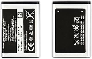 بطارية بديلة للموبايلات ذات الأزرار لجميع موبايلات سامسونج AB463446BU 800mAh متوافقة مع سامسونج جالاكسي E2، مجموعة من 50 قطعة (1)