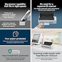 Vista 4 de Fujitsu RICOH fi-800R Ultra-Compact, Color Duplex Document Scanner with Dual Auto Document Feeders (ADF)