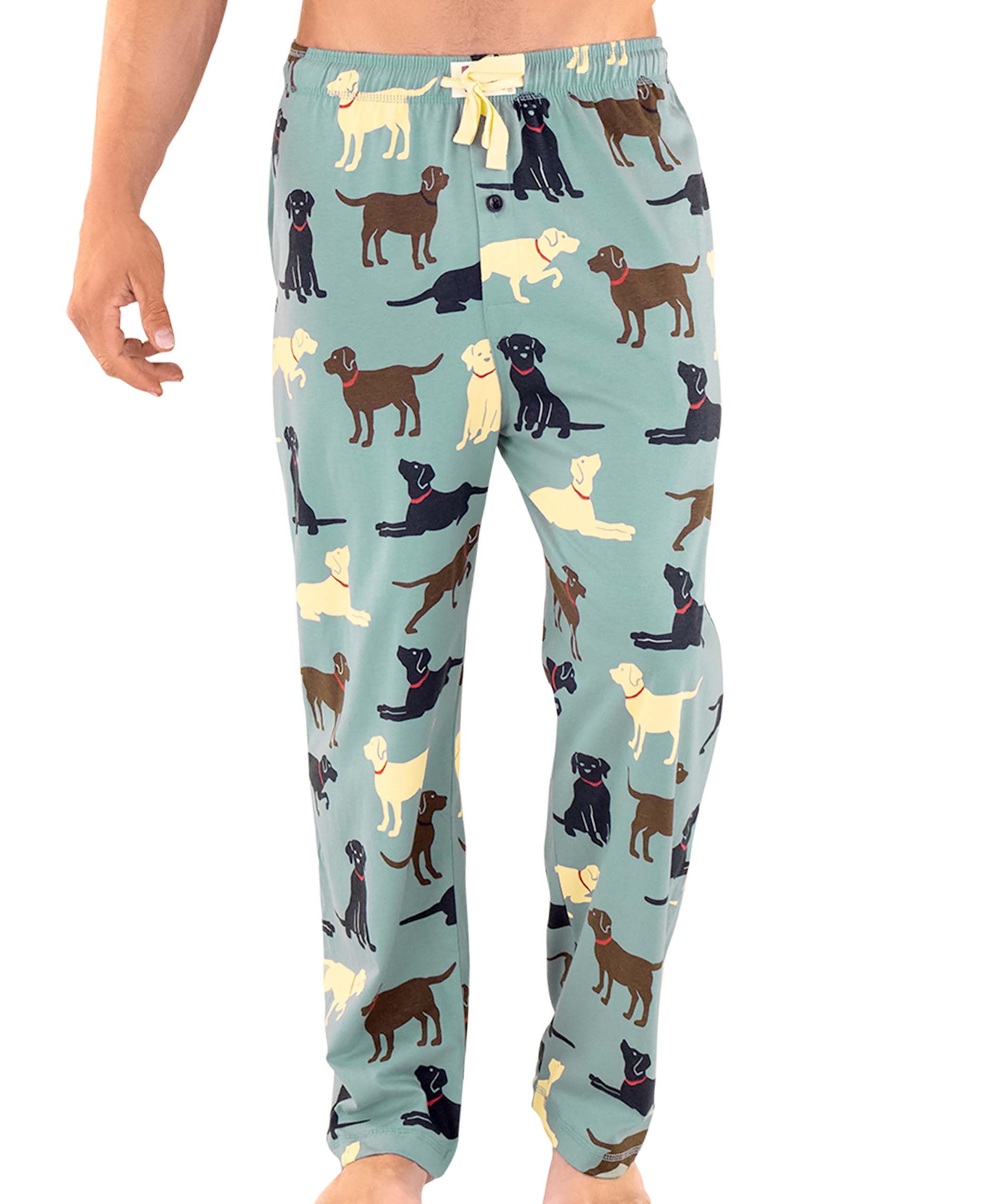 Lazy One Bear & Bigfoot Pajama Pants For Men, Men's Separate Bottoms, Lounge Pants, Funny, Humorous