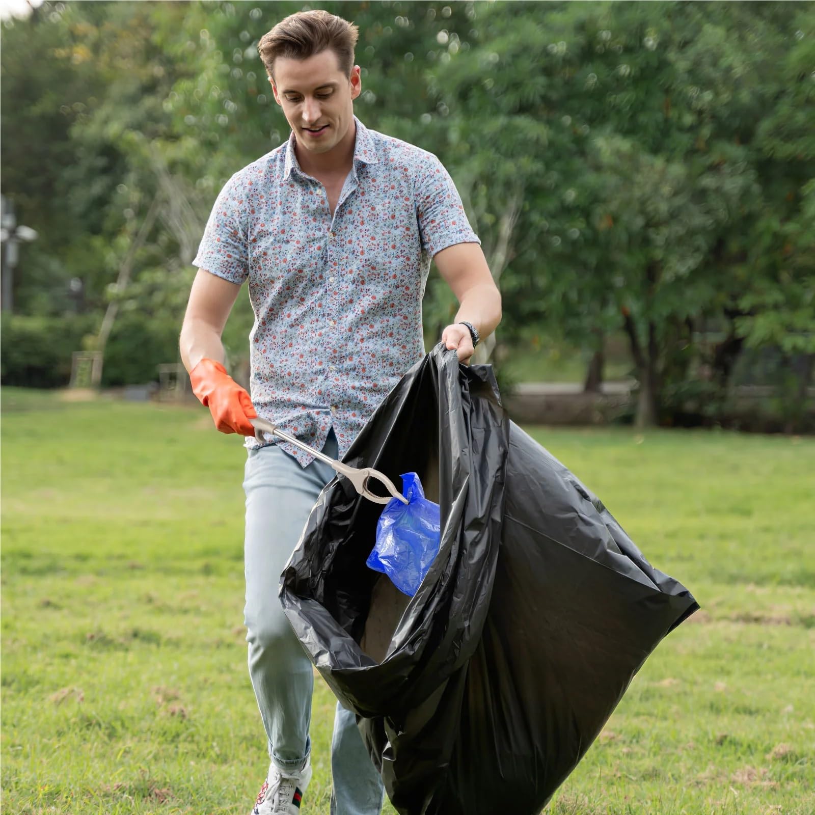 3 Pezzi Reacher Grabber Strumento Trash Claw con Manico Pick Up Stick Lettiera Picker Morsetto Facile da Tenere in Mano Accessorio for la Pulizia dei rifiuti per Raccogliere Rifiuti