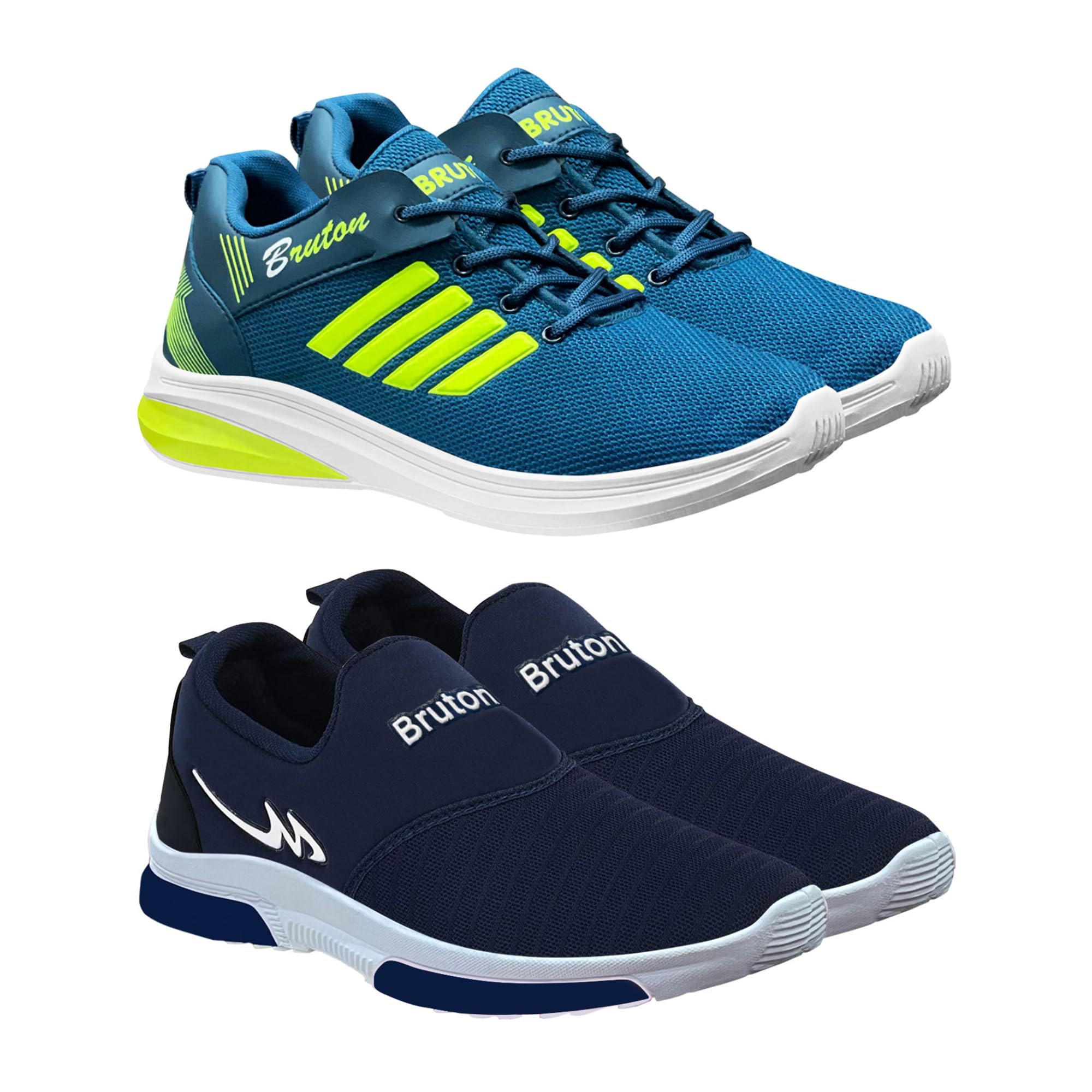 BRUTON Combo Pack of 2 Premium Sports Shoes Running Shoes for Mens & Boys -9 (B0CNKJJ3ZB) Amazon Price History, Amazon Price Tracker