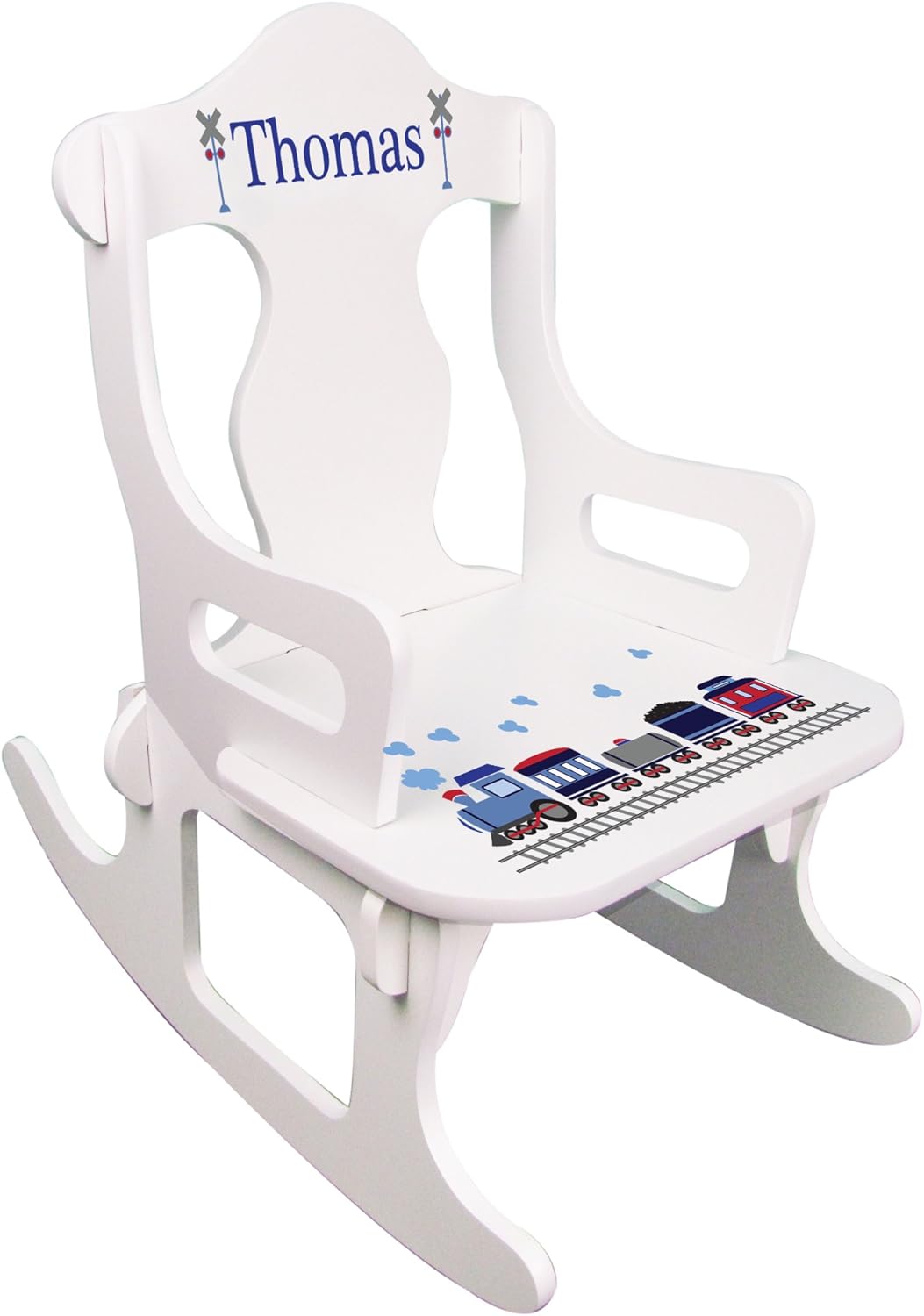 Amazon.com: My Bambino Personalized Boys Puzzle Rocker (Trains) : Home ...