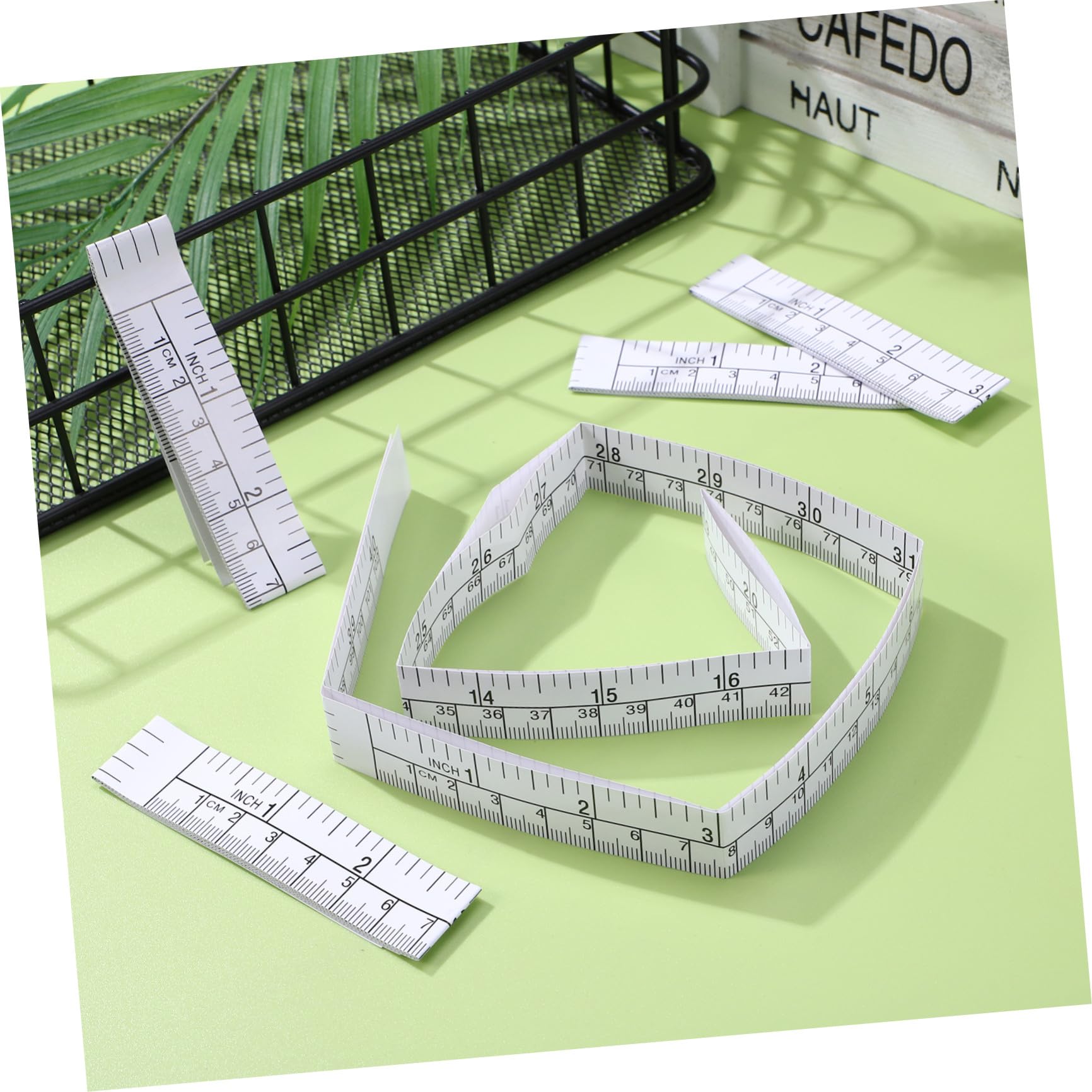 25piezas Regla De Papel Graduada Desechable De Herramientas De Medición Corporal De Papel Métrico Para Heridas Medición Desechable De Uso Fácil