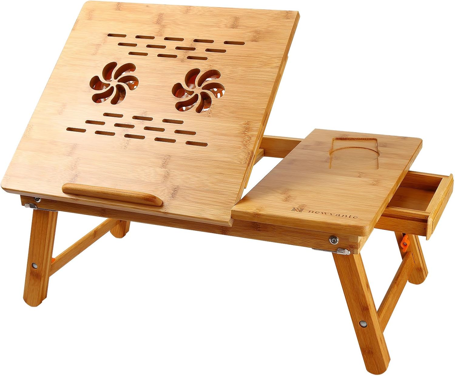 Nnewvante Laptop Desk Super Top Laptop Table 100 Bamboo