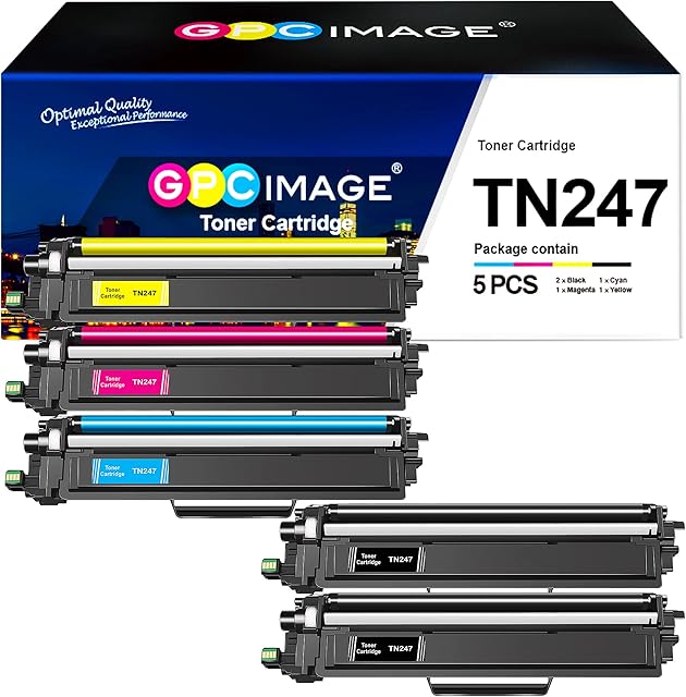 GPC Image Toner Cartridges Replacement for Brother TN247 TN243 TN 247 243 Compatible with L3550CDW L3510CDW L3210CW L3230CDW L3270CDW L3750CDW L3710CW