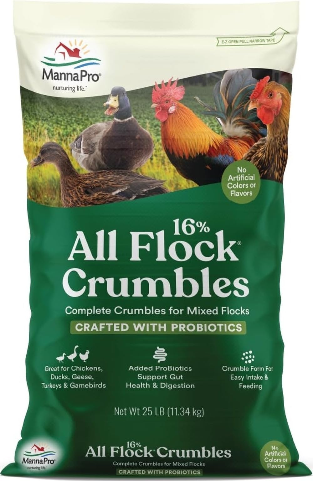 Manna Pro All Flock Crumbles 25 lb