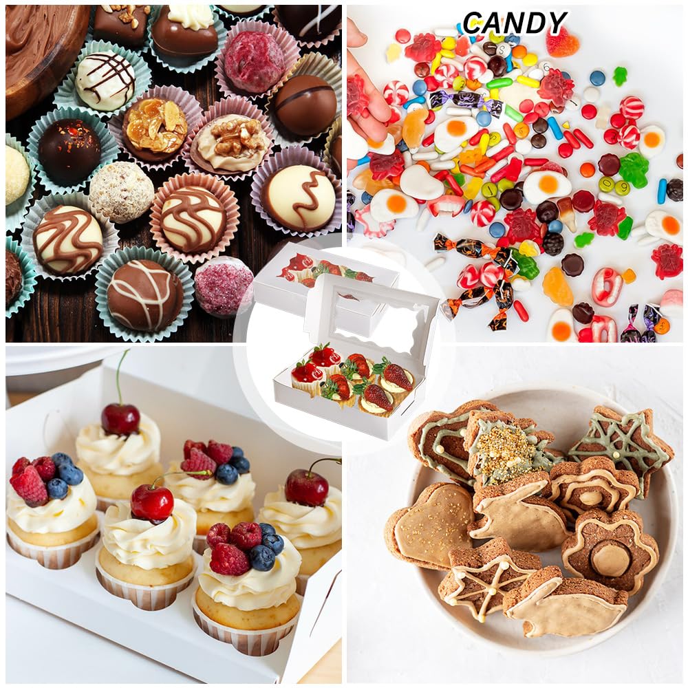 Scatola Per Pasticceria Professionale LZPLJLWS Con Finestra Trasparente – Confezione Scatole Per Dolci