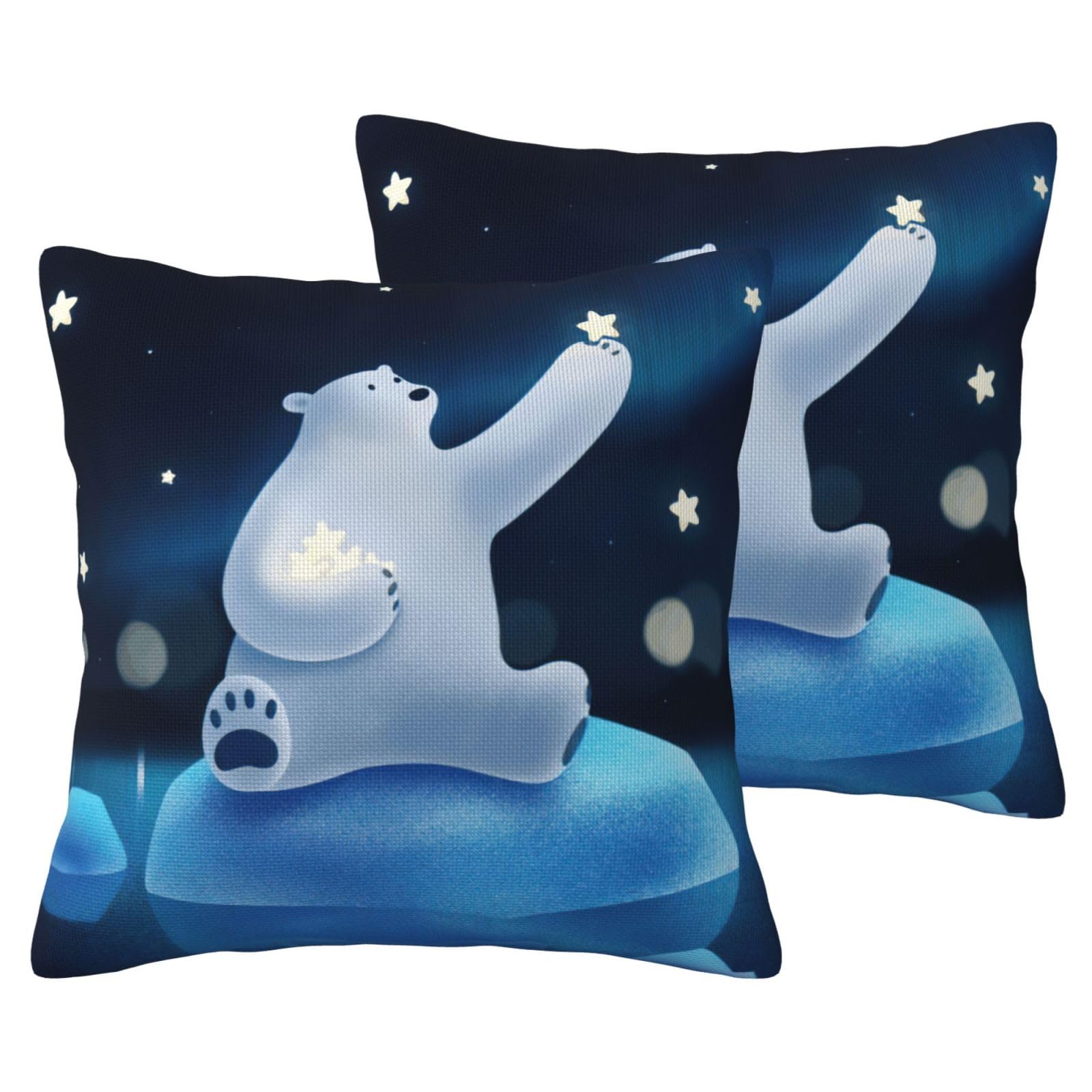 Housses de coussin ours blanc pour sublimer votre canapé et lit