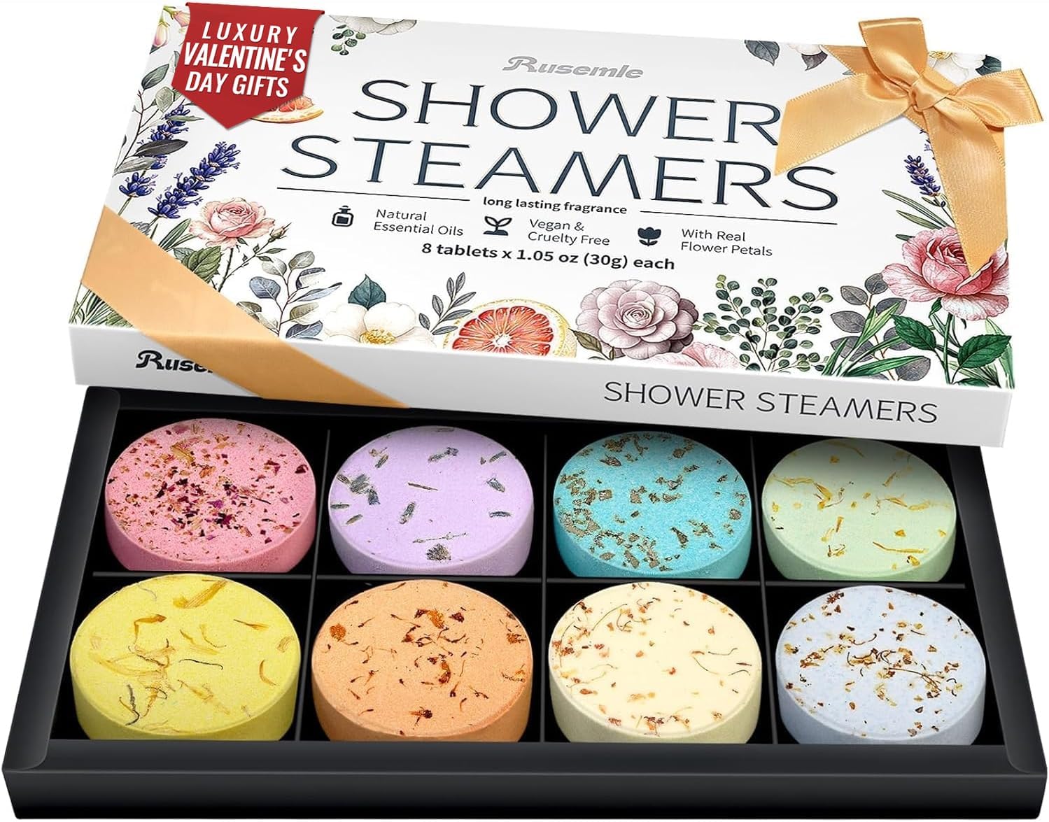 Shower Steamers Aromatherapy Birthday Gifts for Women - 8 Pack Valentines Day Gifts for Her Mom Wife, Shower Bombs with Essential Oils, Self Care Relaxation Home Spa Gift Set, Easter Basket Essential