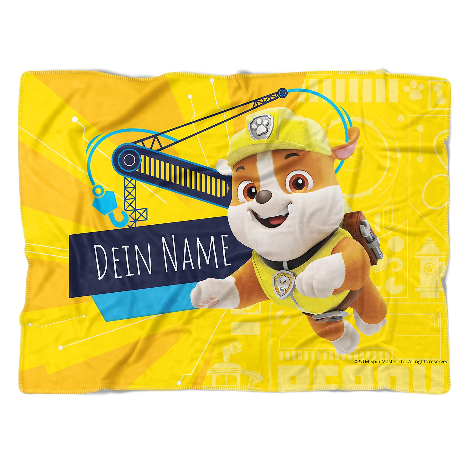 Tbrand Kinder-Kuscheldecke Mit Paw Patrol-Motiv – 150x200 Cm, Weiches Flanell-Fleece
