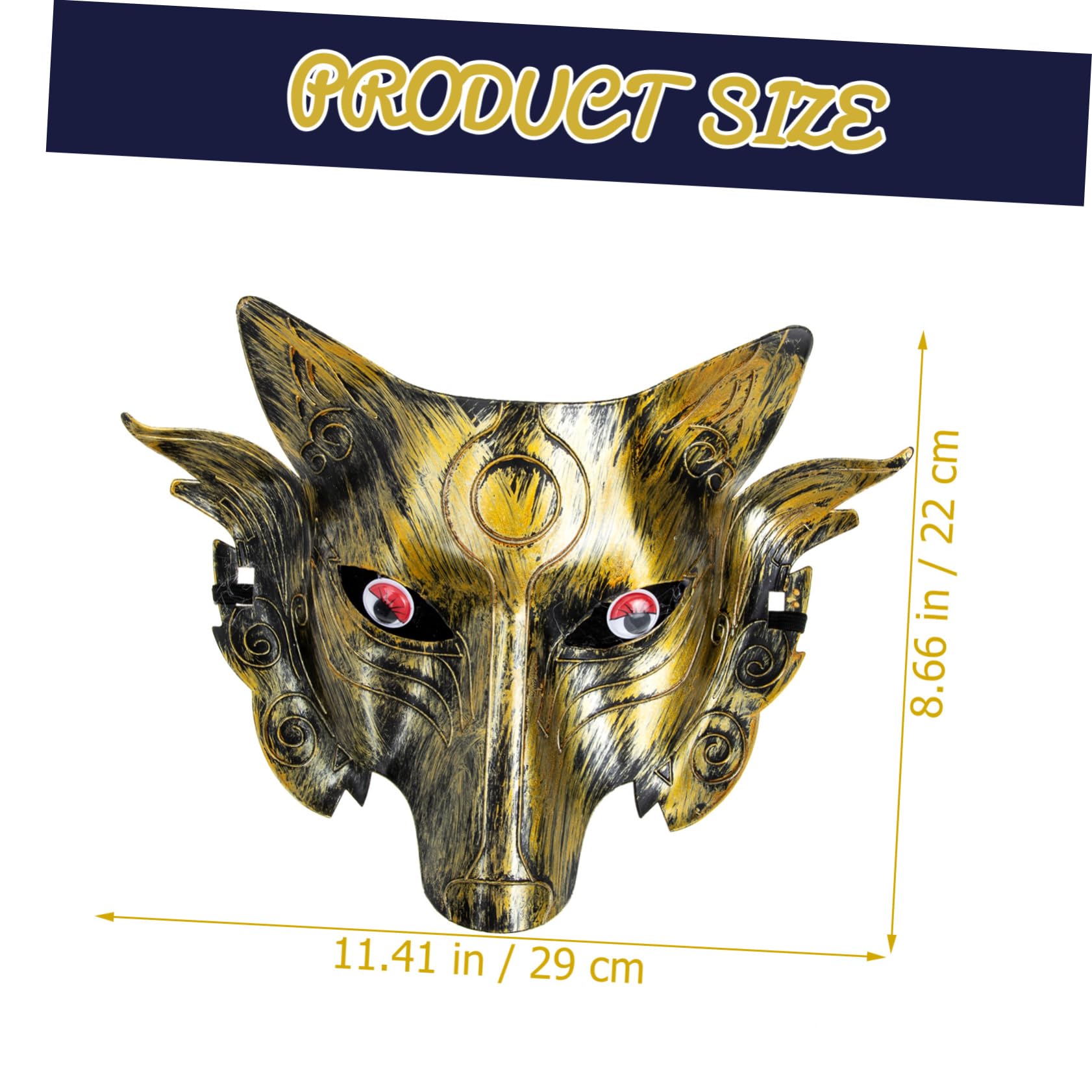 VALICLUD 2pcs Scary Animal Mask Halloween Costume Prop Decorative Headpiece for Parties Festivals Design for Cosplay Masquerade Events Unique Halloween Celebrations