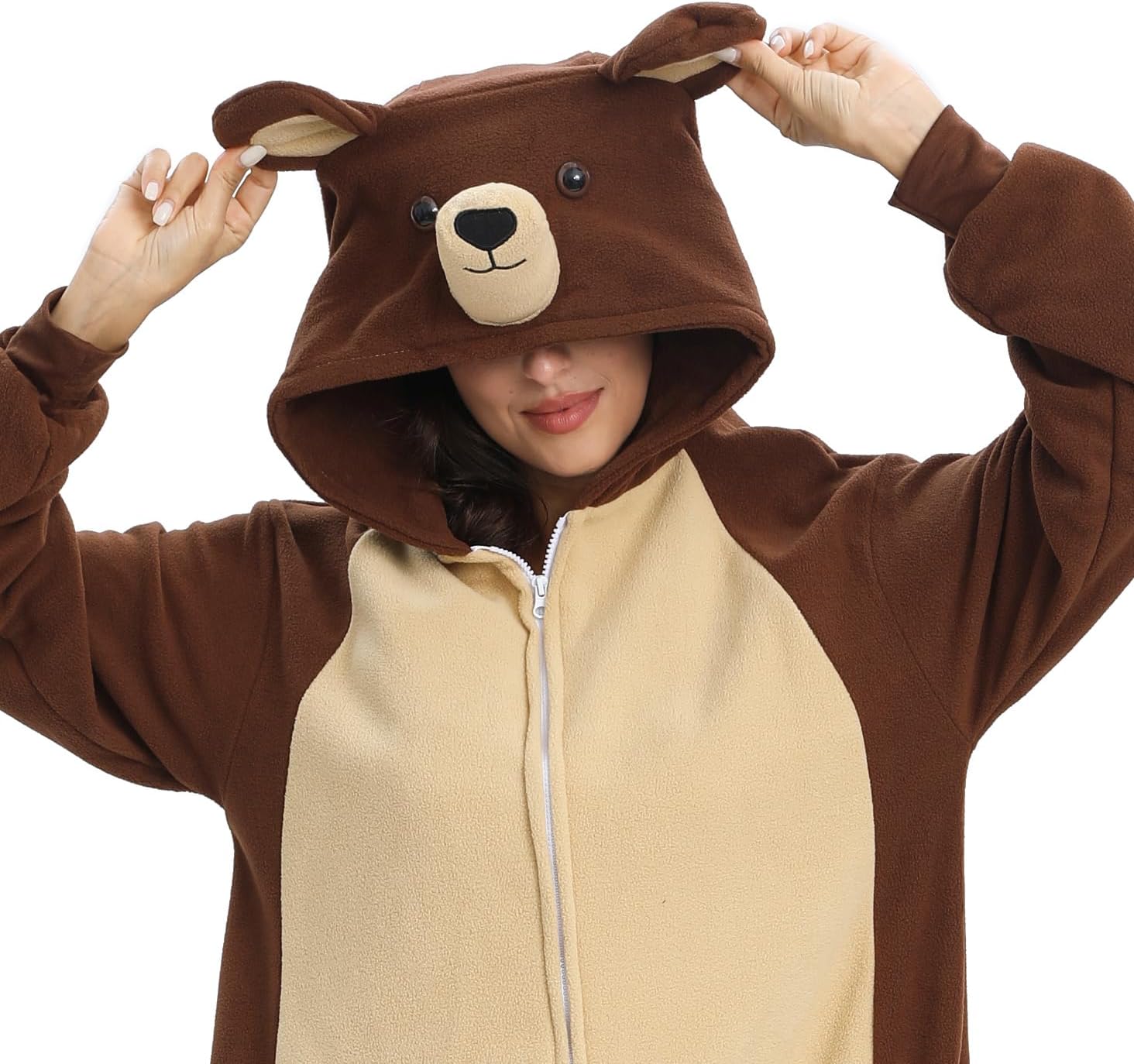 Wishliker Adult Onesie Animal Pajamas Halloween Cosplay Costumes Party Wear Blue - Image 6