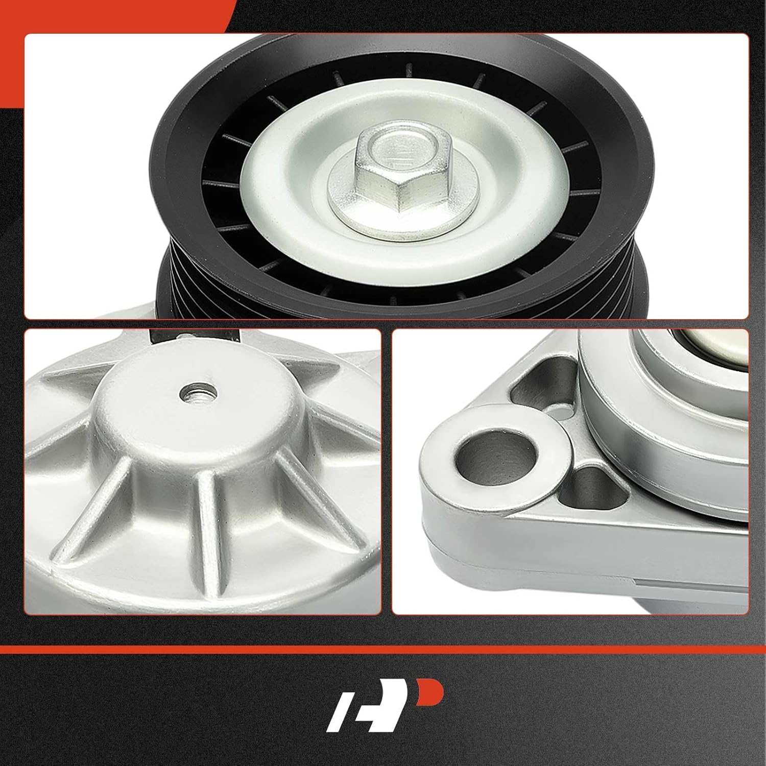 A-Premium Belt Tensioner Assembly with Pulley Compatible with Chevrolet Corvette 1997-2004 V8 5.7L