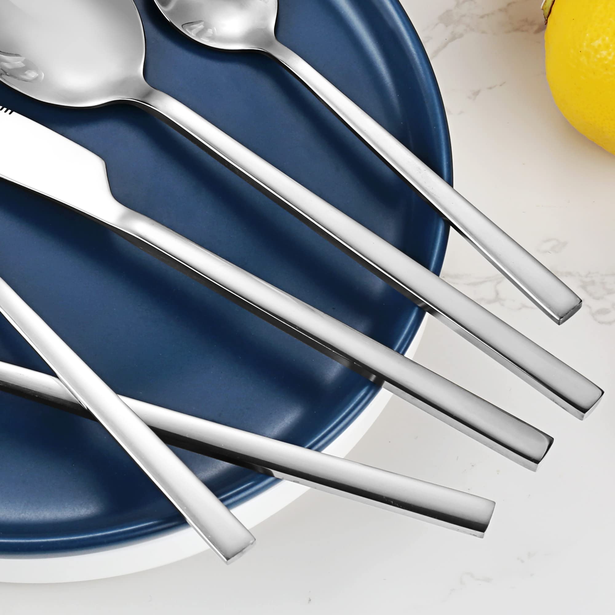 Silverware set of 20,silver : Amazon.in: Home & Kitchen