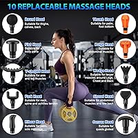 Vista 5 de Pistola para masajes Toloco–T11 Pro, de mano, para tejido muscular profundo, masajeador corporal deportivo, taladro portátil, motor de escobillas