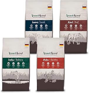 Venandi Animal - Premium Trockenfutter für Katzen, Probierpaket Lamm, 4 x 1,5 kg (4er Pack), getreidefrei mit viel frischem Fleisch und Fisch product image