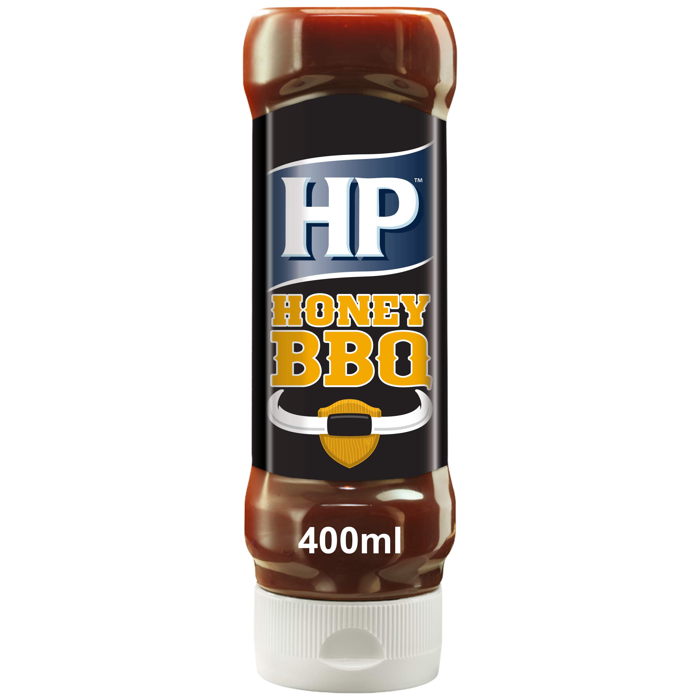 HP BBQ Sauce Honey, Kopfsteherflasche, 8er Pack (8 x 400 ml)