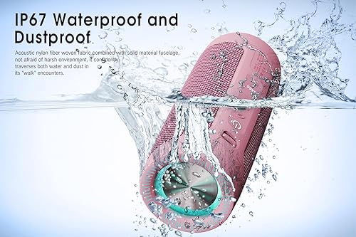 Miniatura 4 de maio Altavoz Bluetooth, altavoz inalámbrico portátil con graves profundos estéreo de 30 W, IPX67 impermeable, TWS, tiempo de reproducción de 15