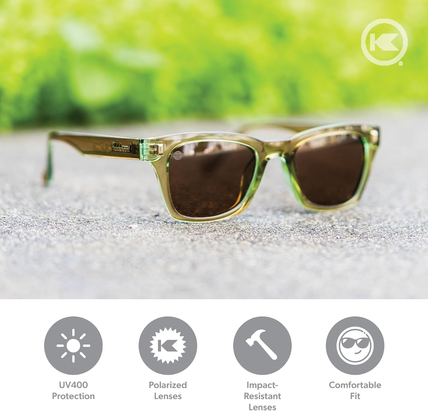 Knockaround Seventy Nines Polarized Sunglasses for Men & Women - Retro Sunglasses - UV400 Protection - Image 2