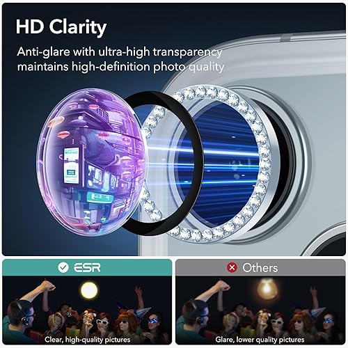 Miniatura 107 de ESR Protector de lente de cámara para Samsung Galaxy S23 Ultra, accesorios para Samsung S23 Ultra, vidrio templado ultrafino resistente a