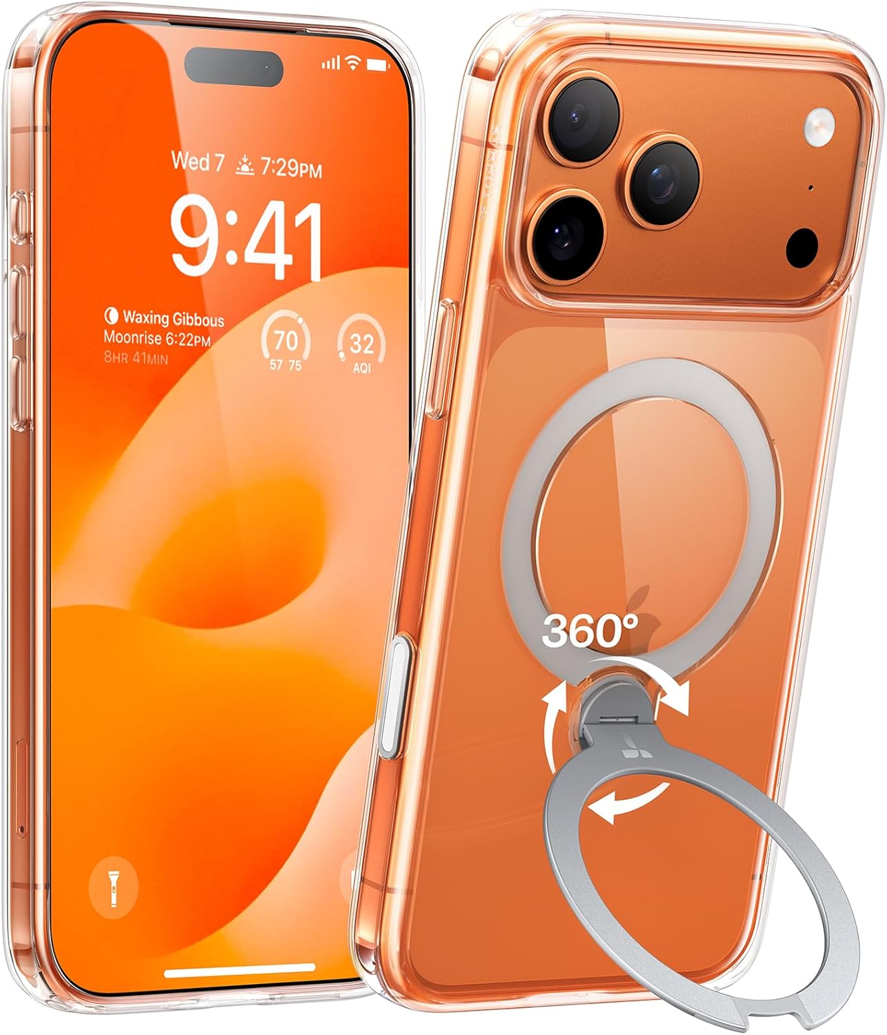 TORRAS iPhone 17 Pro Max 用 ケース【多機能一体・360°新定点回転スタンド】 Magsafe対応 【Ostand Q3 Spin】高耐久性 耐衝撃 ゼンマイ式スタンド リング 縦横両対応 マグネット搭載 急速充電対応 指紋防止 クリア Amazonで販売中 TORRAS iPhone 17 Pro Max 用 ケース【多機能一体・360°新定点回転スタンド】 Magsafe対応 【Ostand Q3 Spin】高耐久性 耐衝撃 ゼンマイ式スタンド リング 縦横両対応 マグネット搭載 急速充電対応 指紋防止 クリア Amazonで販売中