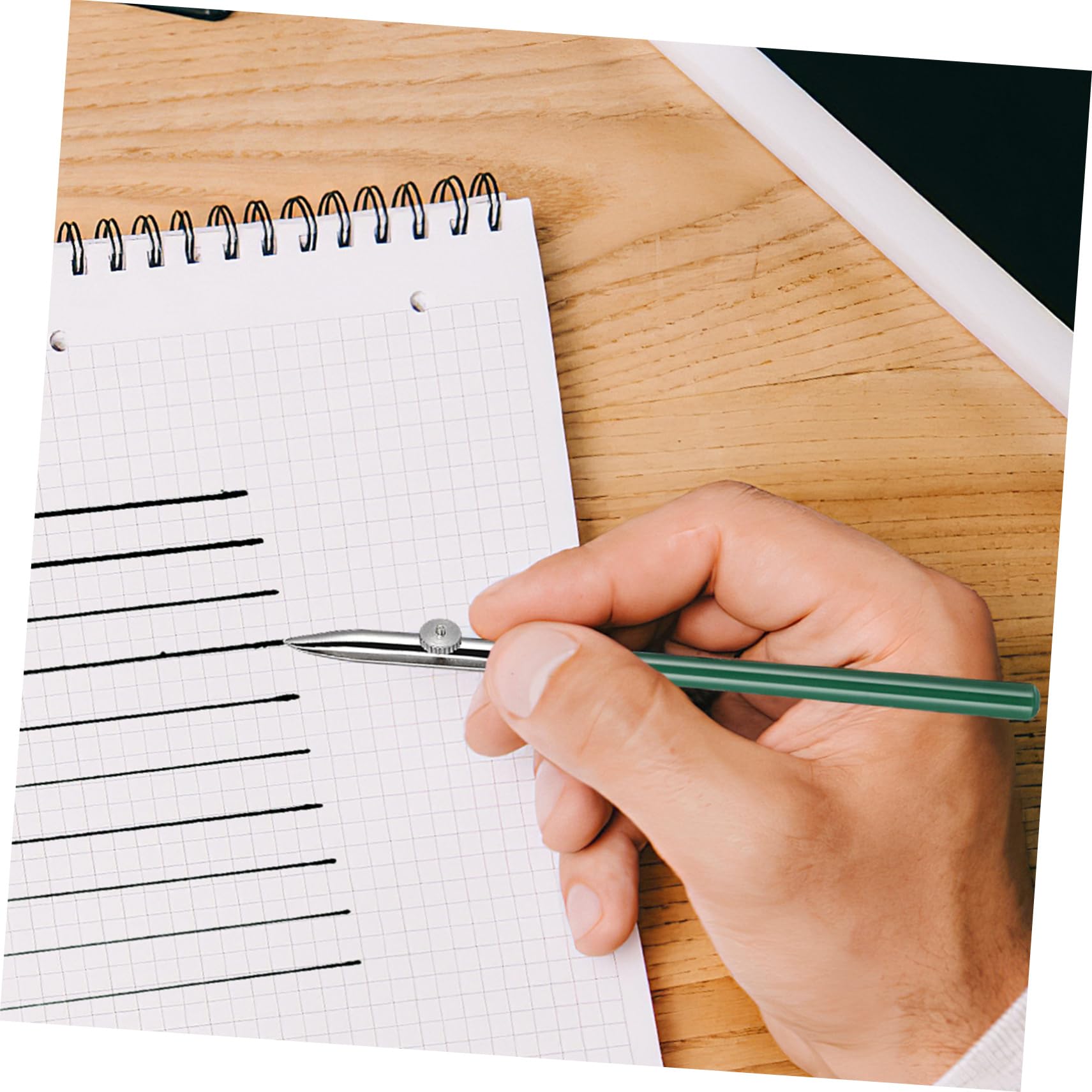 Tofficu 4 Sätze Linearer Entenschnabelstift Wieder Auffüllbar Whiteboard-marker Weißer Markierungsstift Pilotenstift Whiteboardstift Textmarker Aufkleber Punkt Green Rohgummi Aus Metall