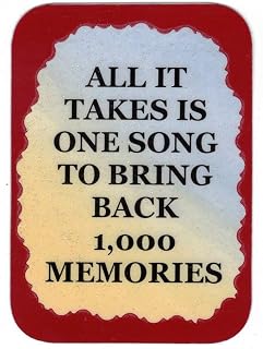 3" x 4" Music Saying Refrigerator Magnet 5056 All It Takes is One Song Kitchen Decor Gifts for Family Friends Neighbors Housewarming Christmas Birthday Any Occasion Band Choir