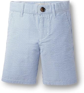 Hope & Henry Boys & Kids Seersucker Shorts, Lightweight Organic Cotton Dress Shorts for Easter, Weddings, Summer, Church