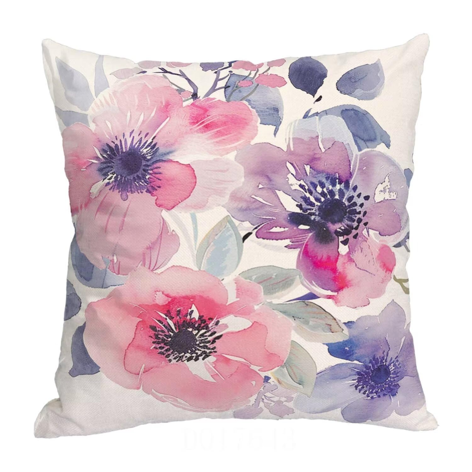Fundas Cojines SuavesFlor Fundas Cojines Cuadradas Suaves Funda Almohada Cojines Suaves Sillas Jardin para Oficina Jardín Cama Sofá Banco Interior o Exterior Juego de 4 Funda Cojin PúRpura mu-418