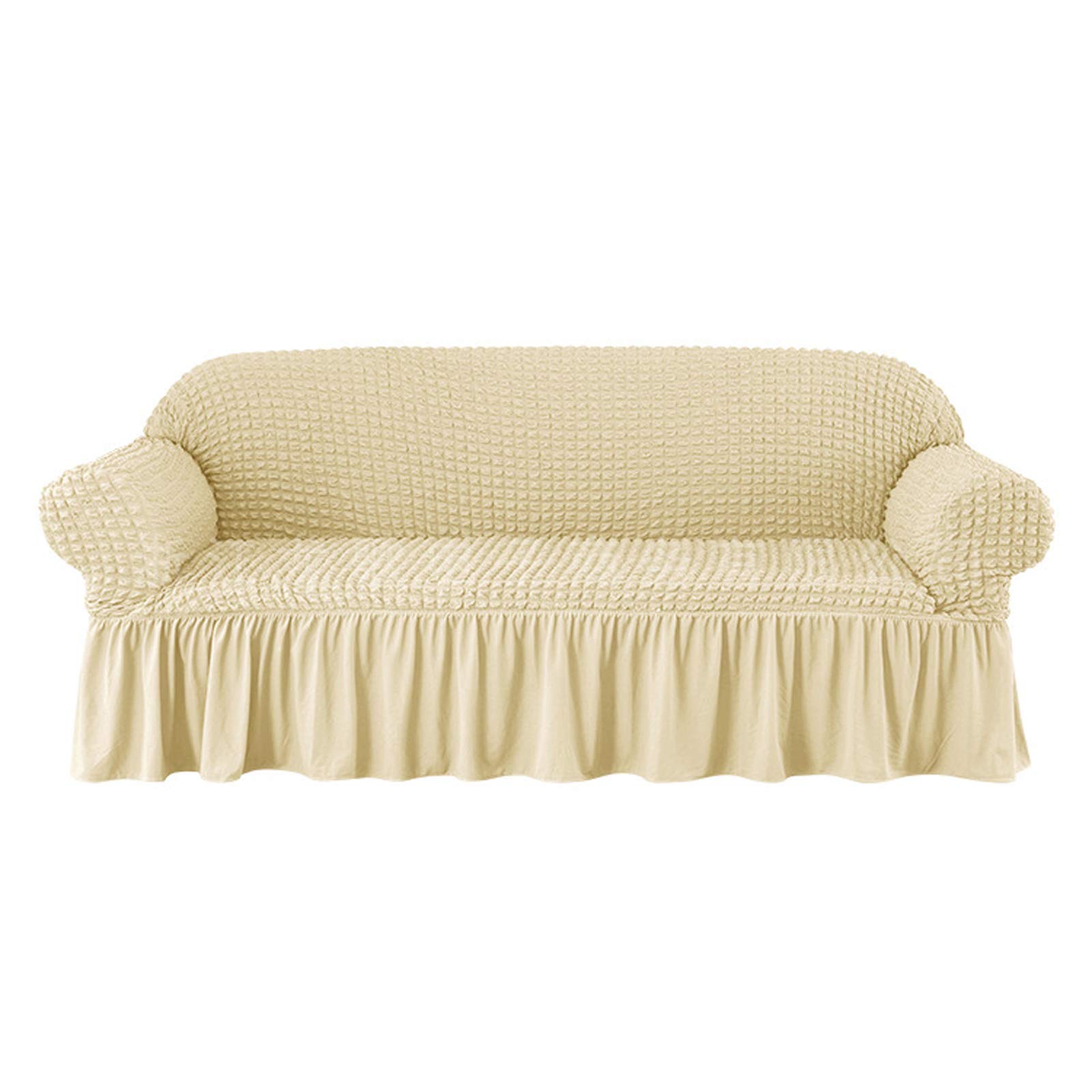 Housse de canapé extensible 3 places ajustement universel durable salon