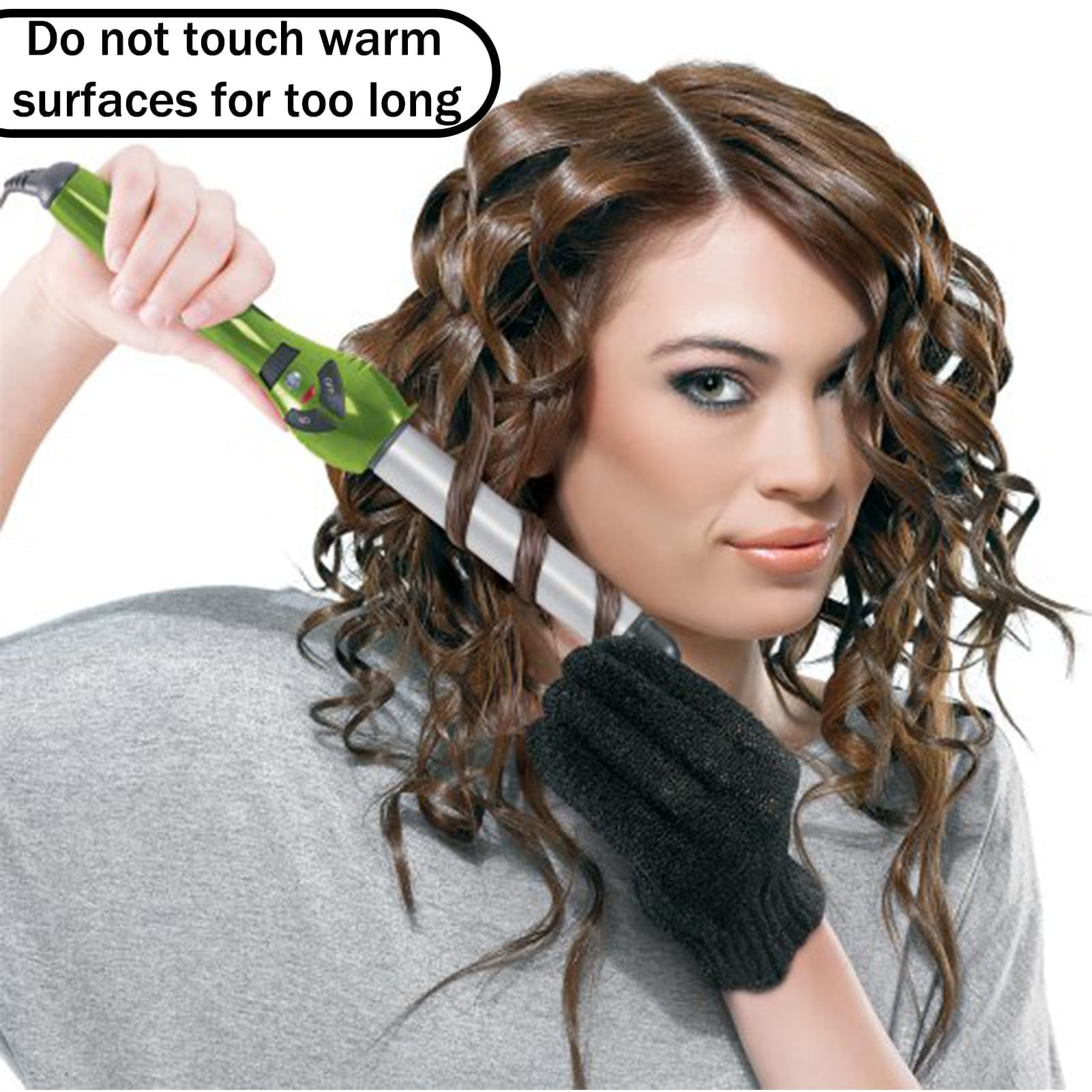 Gants Professionnels Résistants à la Chaleur - Protection Pour Coiffer les Cheveux, Boucler, Lisser Avec Fer à Friser