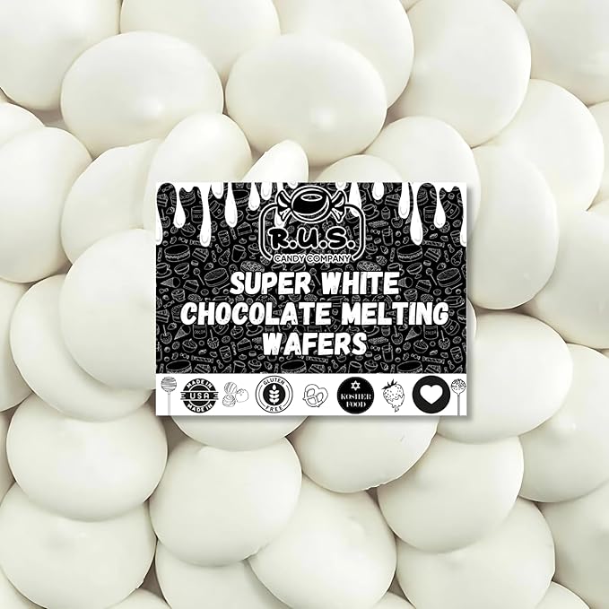White Chocolate Melting Wafers 16oz Bulk for Dipping Strawberries Melting