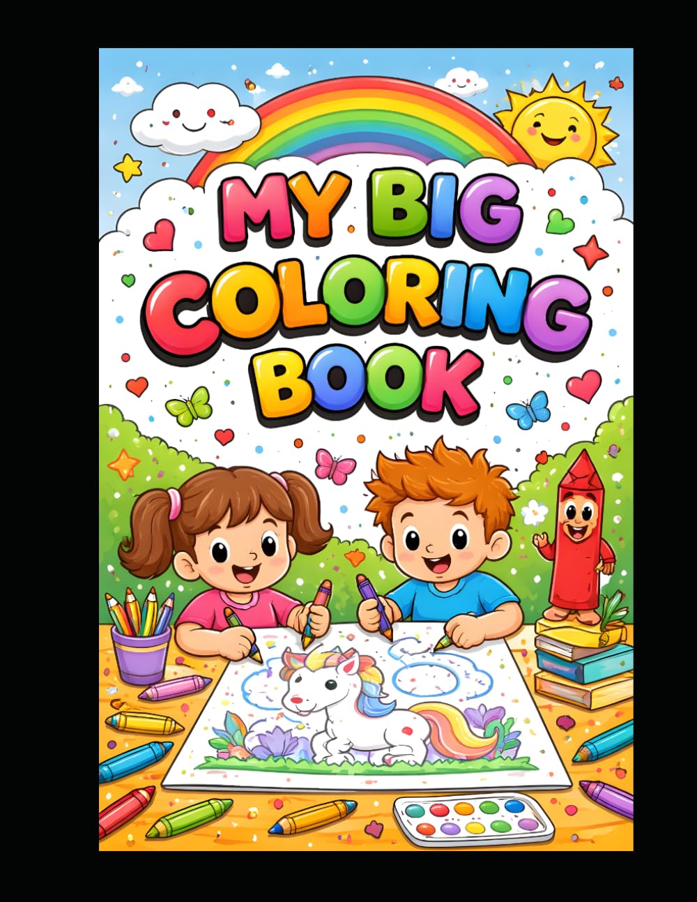 My Big Coloring Book: Fun and Simple Animal Illustrations to Boost Creativity, Relaxation, and Early Learning for Boys and Girls