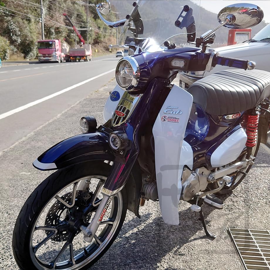 C125 フォグランプ取付用マウントキット（せいらん工房） Amazon | せいらん工房 スーパーカブ C125 フォグランプ取付用マウント