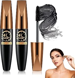 Máscara de pestañas de fibra de seda 4D, alar...