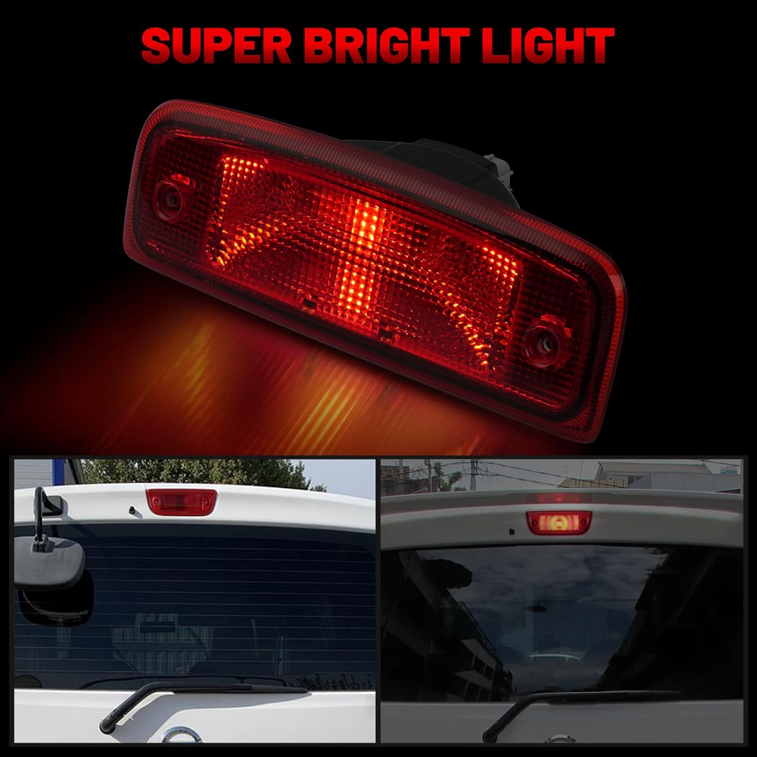923-153 Center High Mount Stop Light Third Brake Lights Assembly Compatible with Nissan NV1500 NV2500 NV3500 2012-2021, Replace# 26590-1PA0A, 265901PA0A