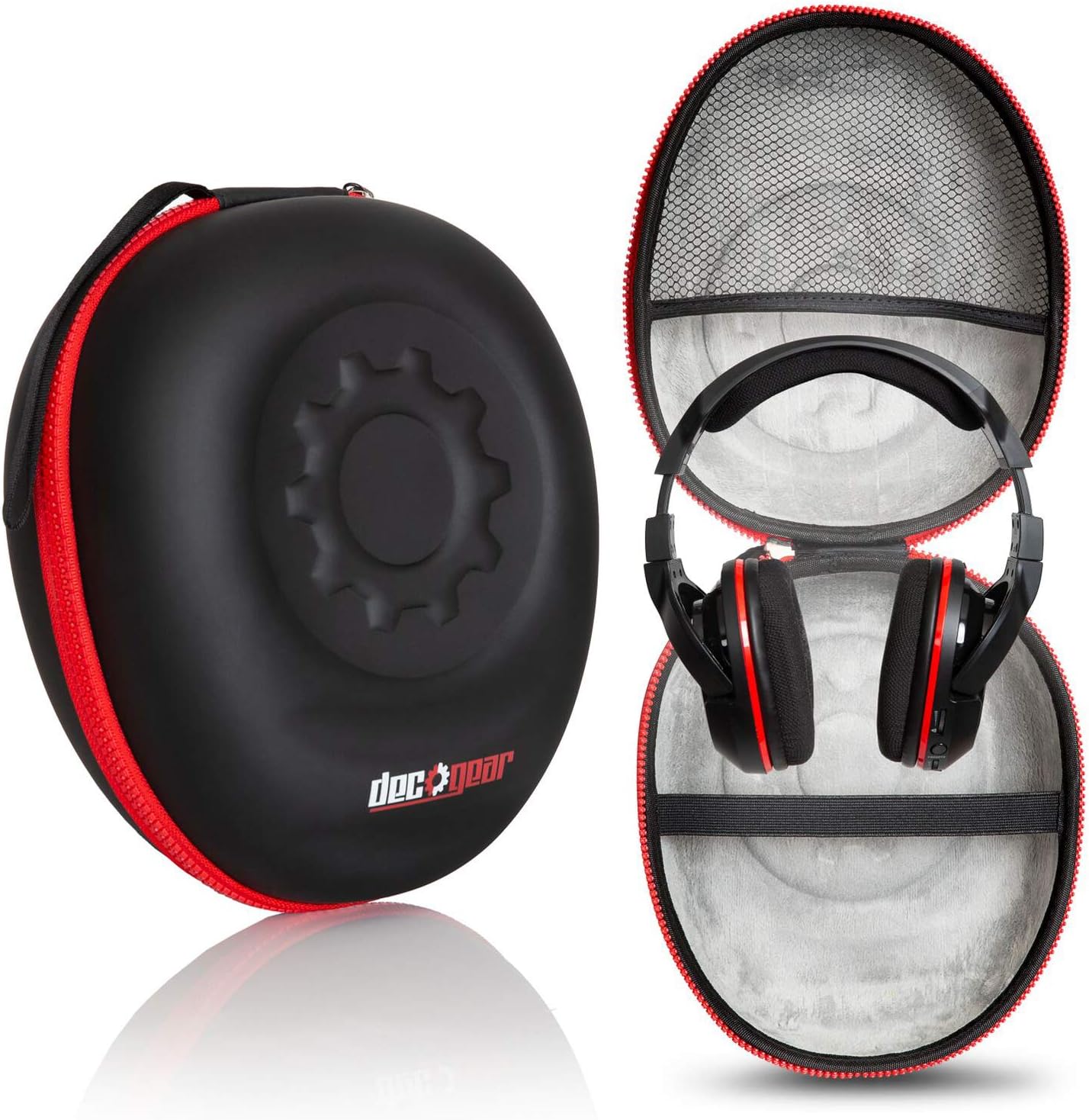 Deco Gear Hard Body Protective Full Size DJ Headphone Case for Sennheiser, JBL, Bose, Skullcandy, Sony, Audio-Technica, Bang & Olufsen, Beyerdynamic, Beats by Dre Headphones