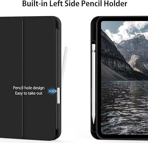 Miniatura 6 de Kenke Funda para iPad de 1110 generación con soporte para lápices de 1110.9 pulgadas 2025 A162022, carcasa trasera de TPU suave, funda híbrida