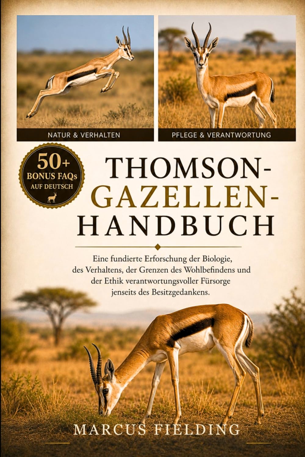 THOMSON-GAZELLEN-HANDBUCH: Eine fundierte Erforschung der Biologie, des Verhaltens, der Grenzen des Wohlbefindens und der Ethik verantwortungsvoller Fürsorge jenseits des Besitzgedankens.