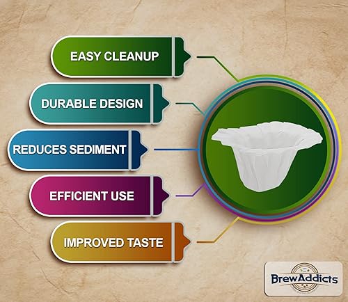Miniatura 5 de 600 filtros de papel para café de un solo uso, para cafeteras Keurig y compatibles con modelos K-Cup Pods 1.0 y 2.0, diseño compacto blanco