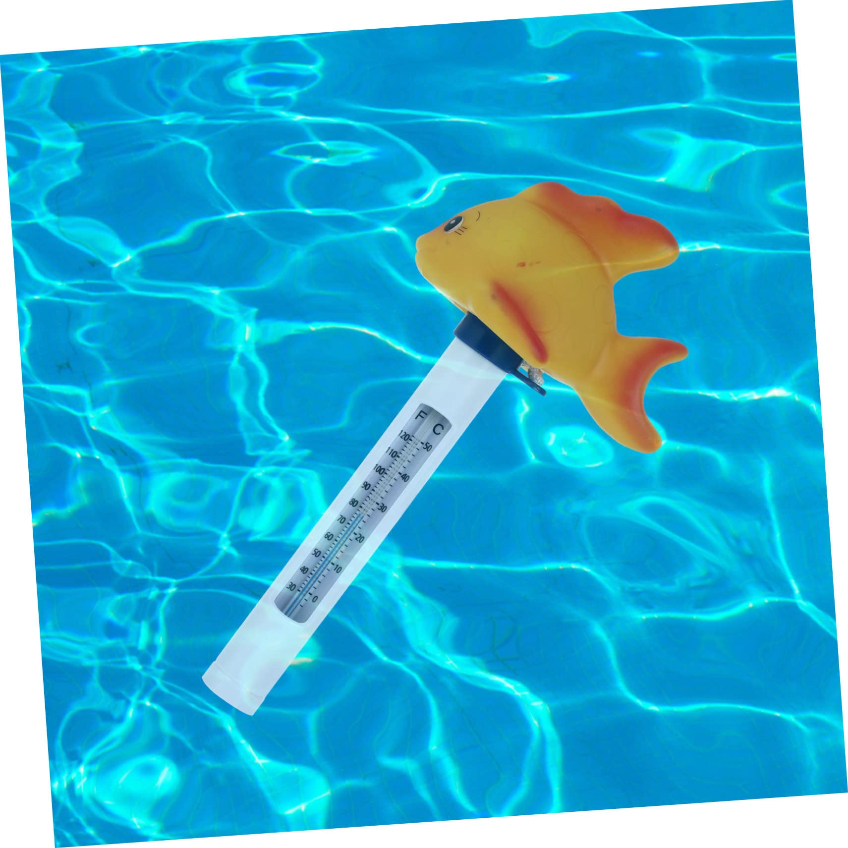 Sosoport 3pezzi Termometro Galleggiante Per Piscina Forma Di Pesce Misuratore Di Temperatura Per Piscine Vasche Da Bagno e Acquari Design Divertente e Adorabile Display Fahrenheit e Celsius