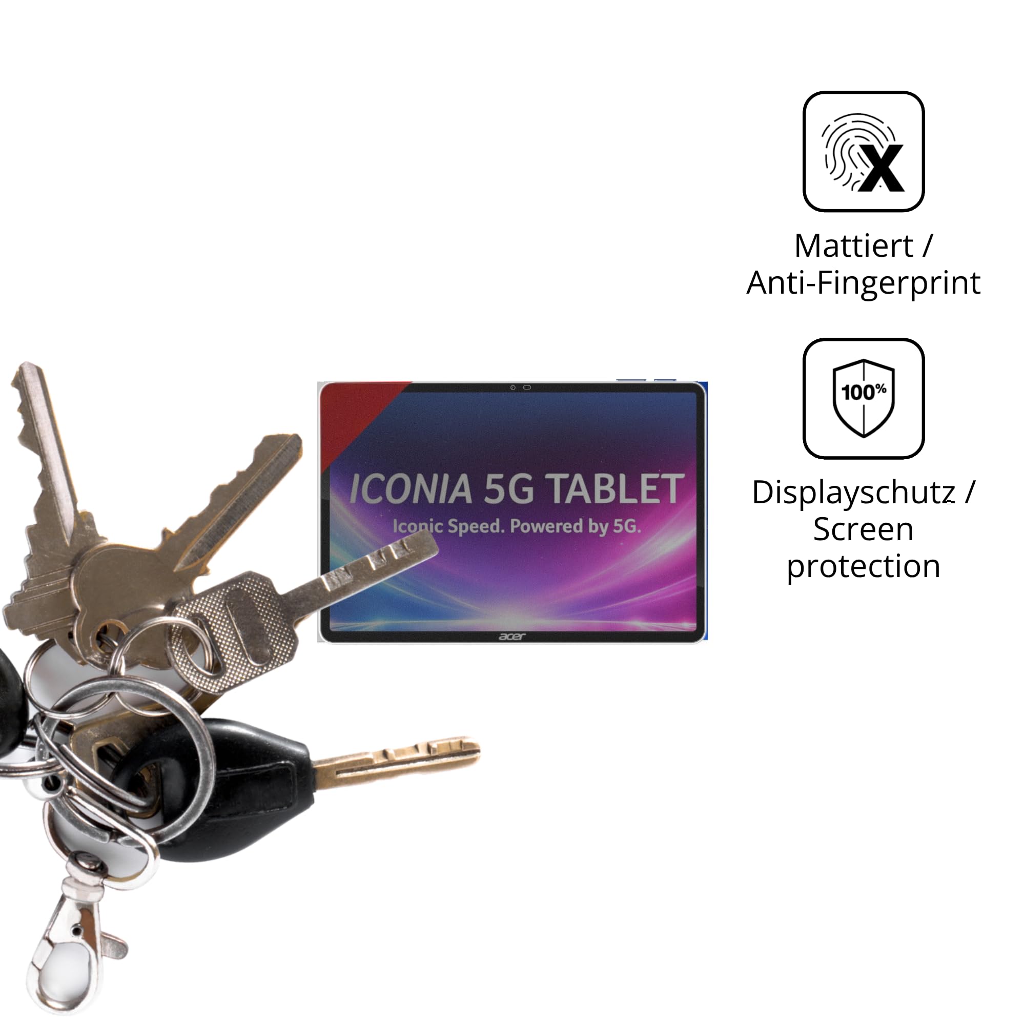 dipos Protector de Pantalla Antiespía para Acer Iconia iM11 | Película protectora mate, filtro de privacidad 4 vías, ajuste perfecto, antiarañazos, sin burbujas, autoadhesivo