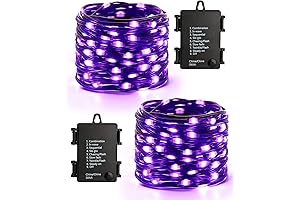 Brizled Halloween Purple Led Lights Battery Operated