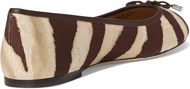 Amazon.com | Lauren Ralph Lauren Women's Jayna Zebra-Print Canvas