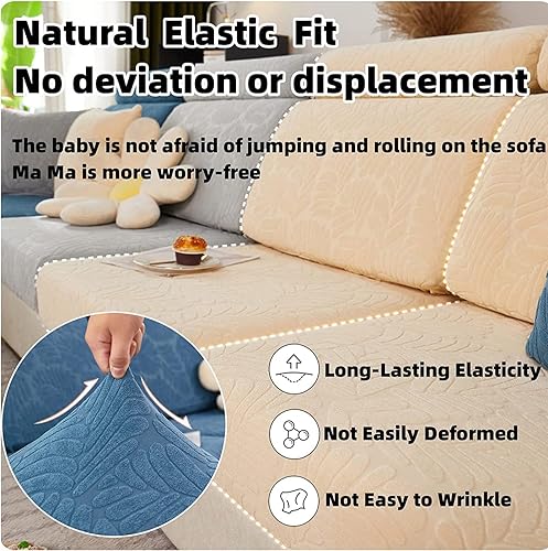 Fundas mágicas para sofá, fundas de sofá mágicas para interiores, funda universal resistente al desgaste, elástica para fundas modulares (textura