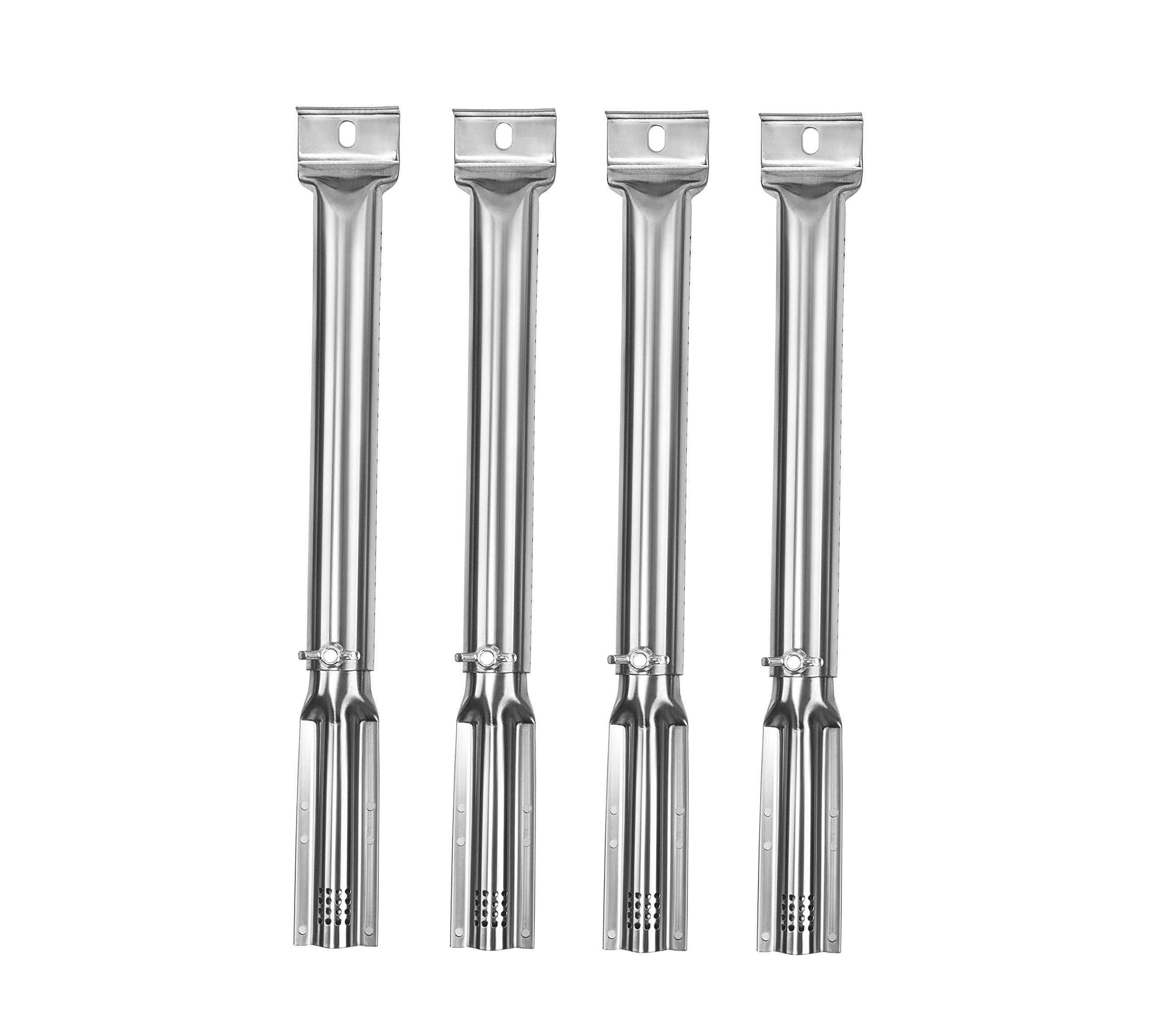 Tubos universales para quemador de gas, piezas de repuesto para Nexgrill, Outback, Uniflame, Brinkmann, Char-Broil y la mayoría de parrillas de gas, ajustable de 33 cm a 44,5 cm (4 unidades