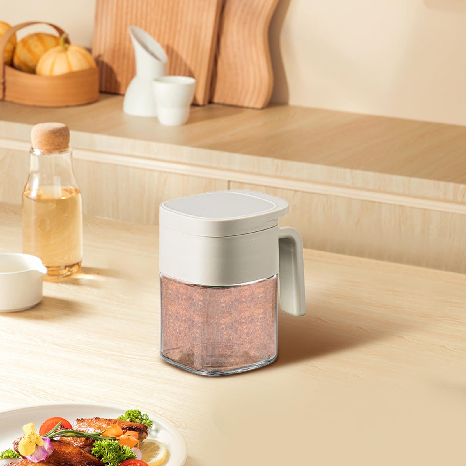 Amazon｜調味料入れ スパイスボトル砂糖入れ スプーン付き 調味料容器