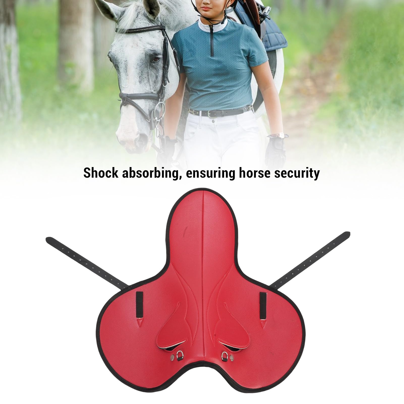 Almohadilla para Silla de Montar de Caballo, Antideslizante, Cómoda y de Uso Múltiple, Almohadilla para Montar a Pelo Ecuestre con Prevención de Lesiones y Alivio de Presión, Ideal para
