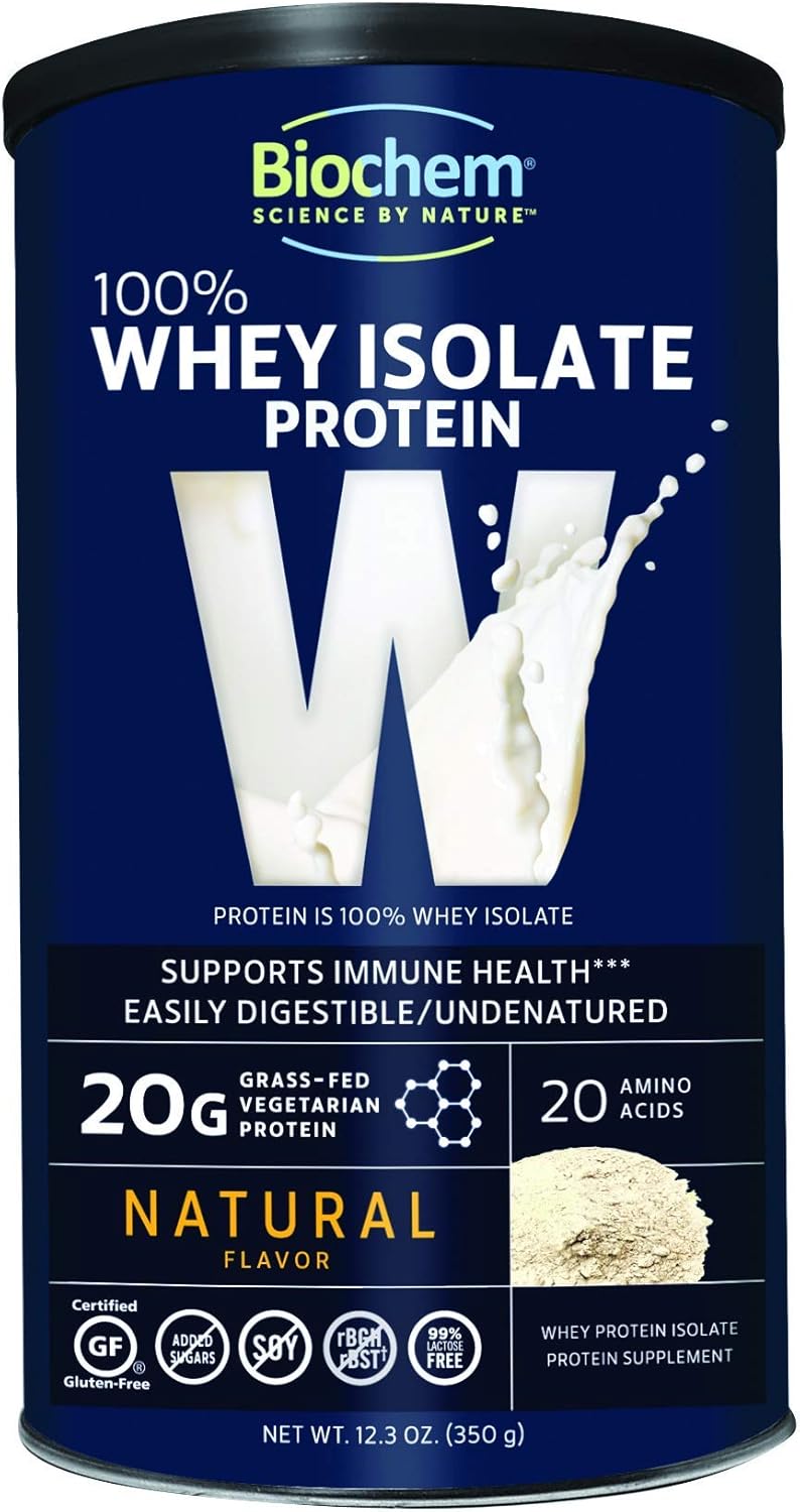 Biochem 100 Whey Isolate Protein Natural Flavor 12.3